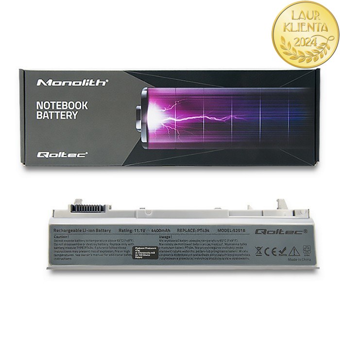 Qoltec Bateria do Dell Latitude E6500 | 4400mAh | 10.8-11.1V