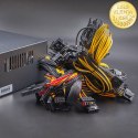 Qoltec Zasilacz ATX 1600W | 80 plus Platinum | Gaming Miner