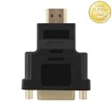 Qoltec Adapter HDMI A męska | DVI (24+1) żeńska