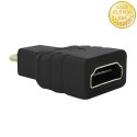 Qoltec Adapter HDMI A żeński | Micro HDMI D męski