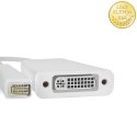 Qoltec Adapter Mini DVI na DVI (24+5) | Full HD | 0.16m