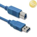Qoltec Kabel USB 3.0 do drukarki A męski | B męski | 1m