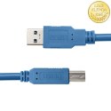 Qoltec Kabel USB 3.0 do drukarki A męski | B męski | 1m