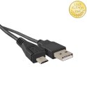 Qoltec Kabel USB A męski | micro USB B męski | 1m