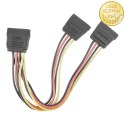 Qoltec Kabel rozgałęziacz SATA żeński | 2xżeński | 0.2m