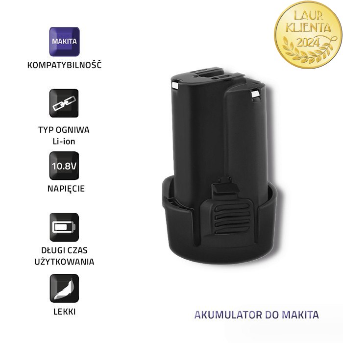 Qoltec Akumulator do Makita S BL1013 | 10.8V