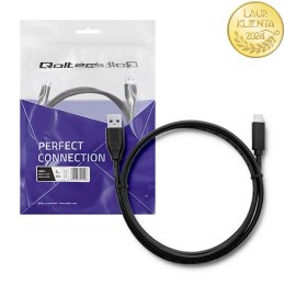 Qoltec Kabel USB 3.1 typ C męski | USB 3.0 A męski | 1m