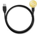 Qoltec Kabel USB 3.1 typ C męski | USB 3.0 A męski | 1m
