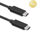 Qoltec Kabel USB 3.1 typ C męski | USB 3.1 typ C męski | 1m