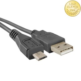 Qoltec Kabel USB A męski | Micro USB B męski | 1.8m