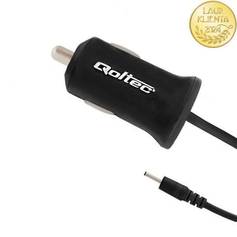 Qoltec Ładowarka samochodowa 12-24V | 12W | 5V | 2.4A | 2.5*0.7 | 1.4m