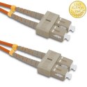 Patchcord światłowodowy SC/UPC - SC/UPC | Multimode | 50/125 | OM2 | Duplex | 2m