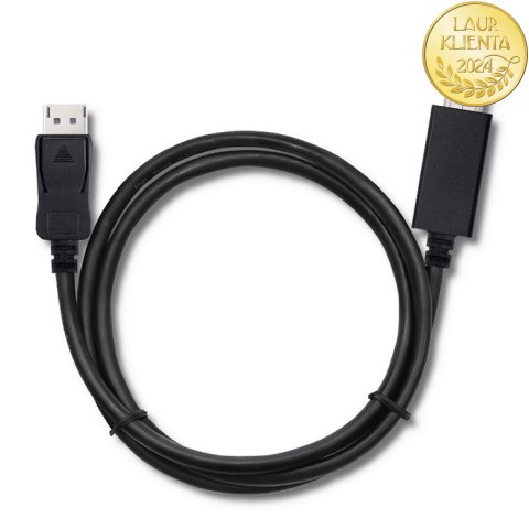 Qoltec DisplayPort v1.1 męski | HDMI męski | 4K | 1m