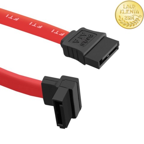 Qoltec Kabel SATA S | R/A | 0.5m