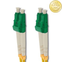 Qoltec Patchcord światłowodowy LC/APC - LC/APC | Singlemode | 9/125 | G652D | Duplex | 5m
