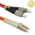 Qoltec Patchcord światłowodowy LC/UPC - FC/UPC | Multimode | 50/125 | OM2 | Duplex | 2m
