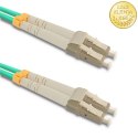 Qoltec Patchcord światłowodowy LC/UPC - LC/UPC | Multimode | 50/125 | OM3 | Duplex | 7m