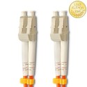 Qoltec Patchcord światłowodowy LC/UPC-LC/UPC | Multimode | 50/125U | OM2 | Duplex | 2m
