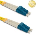 Qoltec Patchcord światłowodowy LC/UPC - LC/UPC | Singlemode | 9/125 | G652D | Duplex | 3m
