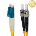 Qoltec Patchcord światłowodowy LC/UPC - ST/UPC | Singlemode | 9/125 | G652D | Duplex | 5m