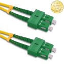 Qoltec Patchcord światłowodowy SC/APC - SC/APC | Singlemode | 9/125 | G652D | Duplex | 2m