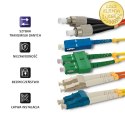 Qoltec Patchcord światłowodowy SC/UPC - SC/UPC | Singlemode | 9/125 | G652D | Duplex | 2m