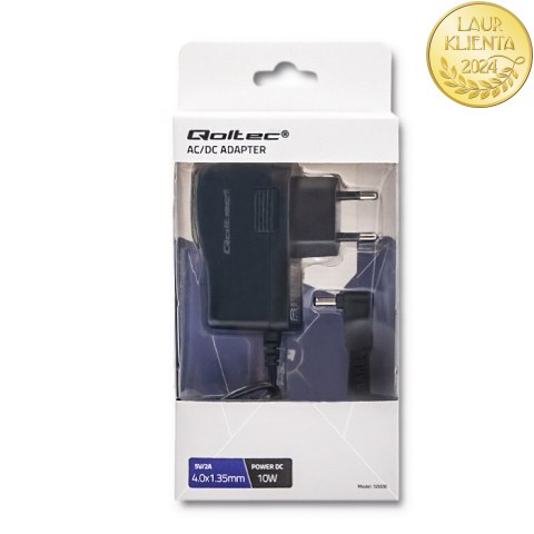 Qoltec Zasilacz wtyczkowy 10W | 5V | 2A | 4.0*1.35