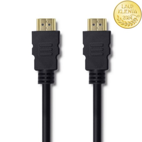 Qoltec Kabel HDMI v1.4 | High speed | 4K | 30Hz | 30AWG | GOLD | 1.5m