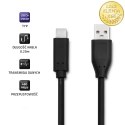 Qoltec Kabel USB 3.1 typ C męski | USB 2.0 A męski | 0.25m