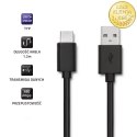 Qoltec Kabel USB 3.1 typ C męski | USB 2.0 A męski | 1.2m