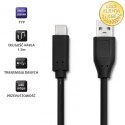 Qoltec Kabel USB 3.1 typ C męski | USB 2.0 A męski | 1.5m