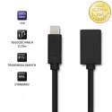 Qoltec Kabel USB 3.1 typ C męski | USB 3.0 typ A żeński | 0.25m