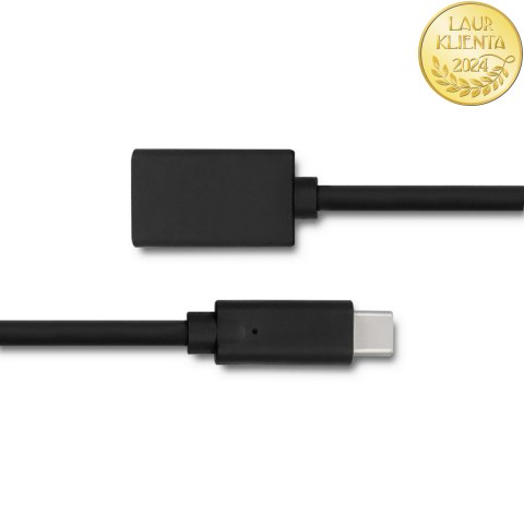 Qoltec Kabel USB 3.1 typ C męski | USB 3.0 typ A żeński | 0.25m
