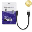 Qoltec Kabel USB typ C 3.1 męski | USB 3.0 typ A męski | 0.25m