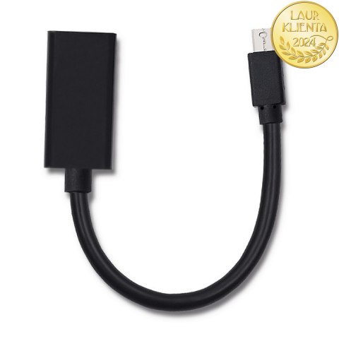 Qoltec Mini DisplayPort v1.1 męski | HDMI A żeński | 4K | 0.2m