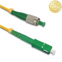 Qoltec Patchcord światłowodowy FC/APC - SC/APC | Singlemode | 9/125 | G652D | Simplex | 5m