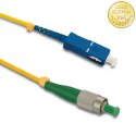 Qoltec Patchcord światłowodowy FC/APC - SC/UPC | Singlemode | 9/125 | G652D | Simplex | 15m