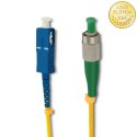 Qoltec Patchcord światłowodowy FC/APC - SC/UPC | Singlemode | 9/125 | G652D | Simplex | 15m