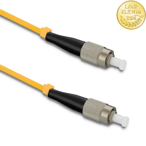 Qoltec Patchcord światłowodowy FC/UPC - FC/UPC | Singlemode | 9/125 | G652D | Simplex | 1m