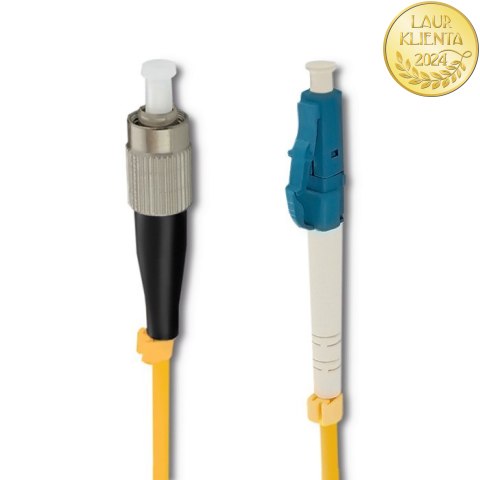 Qoltec Patchcord światłowodowy FC/UPC - LC/UPC | Singlemode | 9/125 | G652D | Simplex | 5m