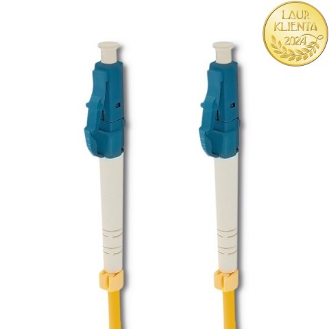 Qoltec Patchcord światłowodowy LC/UPC - LC/UPC | Singlemode | 9/125 | G652D | Simplex | 10m