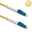 Qoltec Patchcord światłowodowy LC/UPC - LC/UPC | Singlemode | 9/125 | G652D | Simplex | 1m