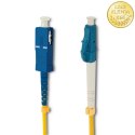 Qoltec Patchcord światłowodowy LC/UPC - SC/UPC | Singlemode | 9/125 | G652D | Simplex | 1m