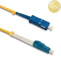 Qoltec Patchcord światłowodowy LC/UPC - SC/UPC | Singlemode | 9/125 | G652D | Simplex | 7m