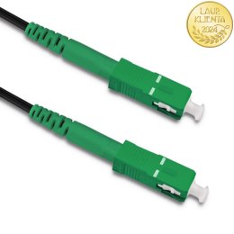 Qoltec Patchcord światłowodowy SC/APC - SC/APC | Message | Simplex | 100m