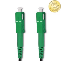 Qoltec Patchcord światłowodowy SC/APC - SC/APC | Message | Simplex | 100m