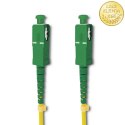 Qoltec Patchcord światłowodowy SC/APC - SC/APC | Singlemode | 9/125 | G652D | Simplex | 0.5m