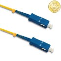 Qoltec Patchcord światłowodowy SC/UPC - SC/UPC | Singlemode | 9/125 | G652D | Simplex | 2m