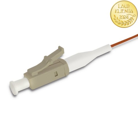 Qoltec Pigtail światłowodowy LC/UPC | Multimode | 50/125 | OM2 | 1m