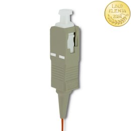 Qoltec Pigtail światłowodowy SC/UPC | Multimode | 50/125 | OM2 | 1m